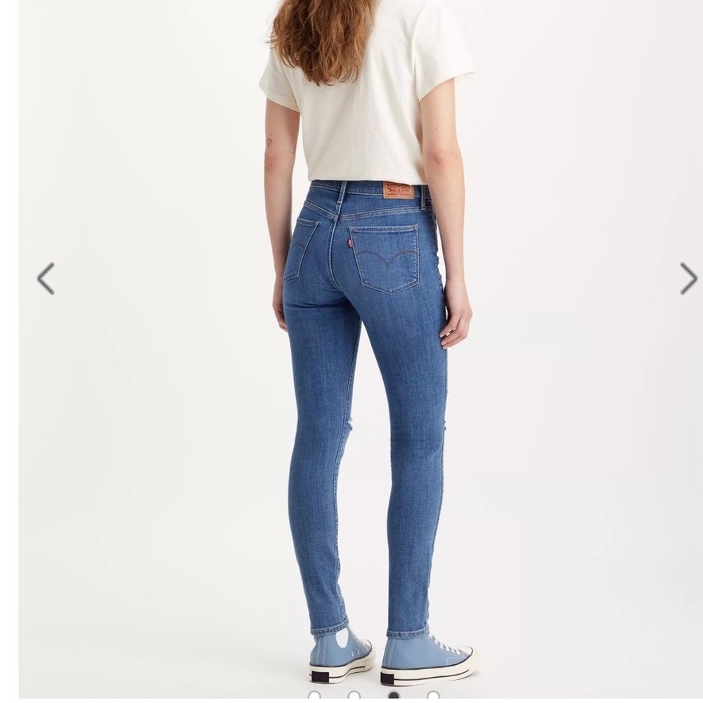 Levi's 311 Distressed Women's Jeans Size W29 L30 Dark Wash Shaping Denim